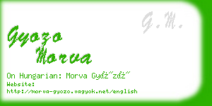 gyozo morva business card